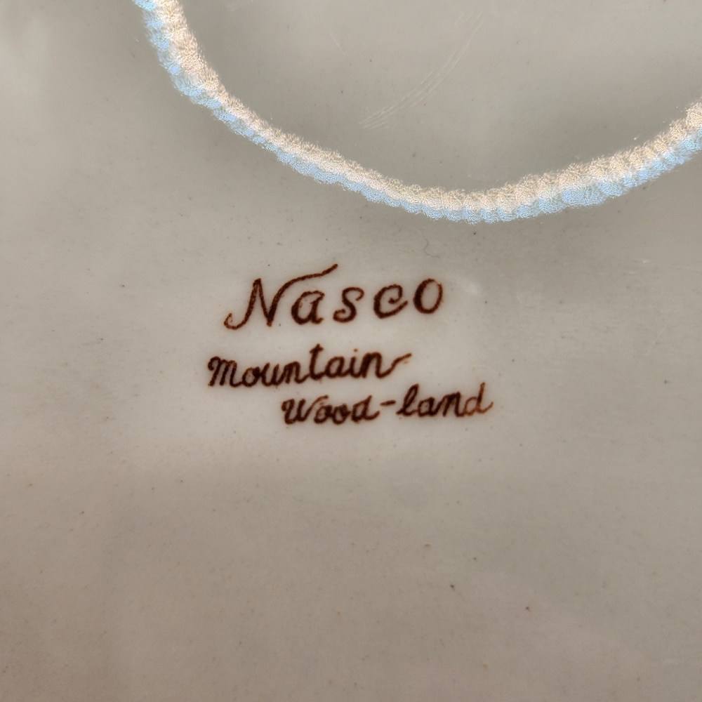 Vintage Nasco "Mountain Wood-Land" Serving Dish - Picture 6 of 7
